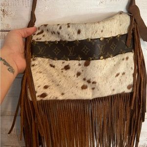 LV cow hide crossbody